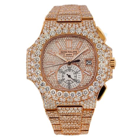 iced out patek philippe for sale|patek philippe full diamond price.